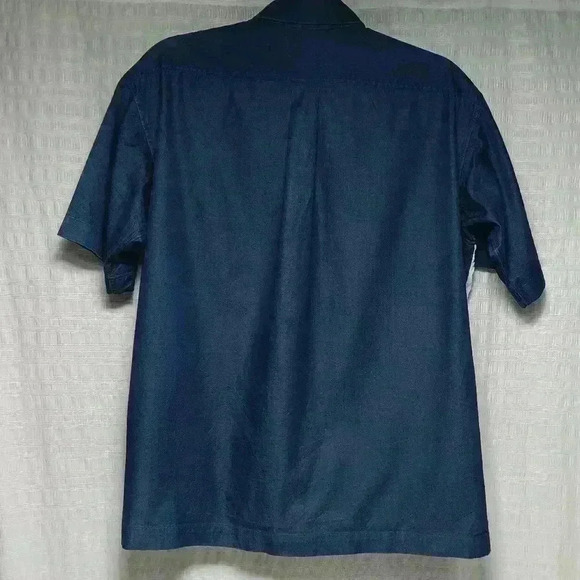 Tomorrowland 💯 cotton  short sleeve button down shirt. Men's size M - Picture 4 of 5
